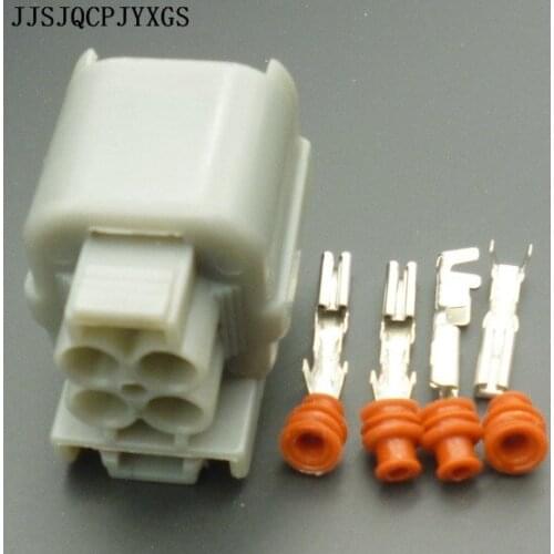 JJSJQCPJYXGS 5 Sets 4 Pin 6189-0132 6181-0073 Female Male HW Sealed Electrical Wire Connector For Honda B-Series O2 Sensor Plug