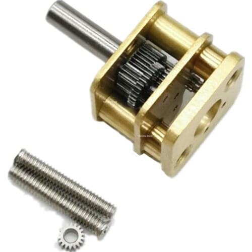 Square Metal reducer Gearbox 13mm*12mm DIY 050 030 DC Gear motor parts 4.4/10/5.75 length D shaft