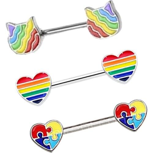 Cute Nipple Piercing Shield Nipple Barbell for Women Ladies Accessories