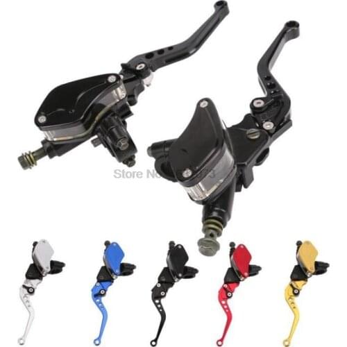 By DHL or Fedex 10pair Universal Motorcycle Brake Handles With Clutch Levers Pit Pro Dirt Bike Aluminum 7/8 For HONDA Yamaha