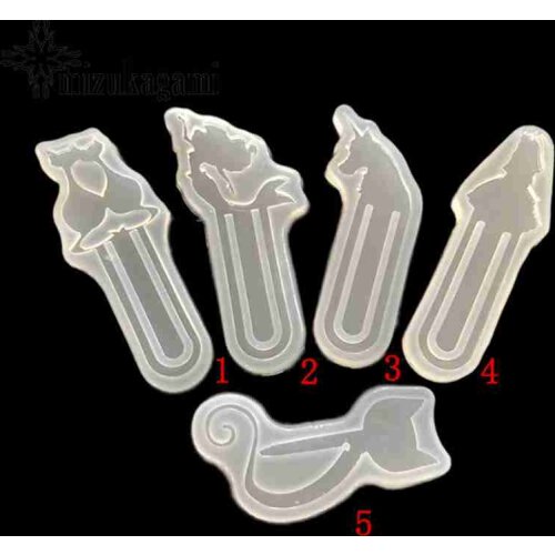 1pcs Transparent Silicone Mold Resin Decorative Craft For DIYCat Castle Unicorn Bookmark Type epoxy resin molds for jewelry