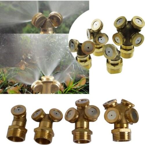 Adjustable Brass Spray Misting Nozzle Garden Sprinklers Irrigation Fitting