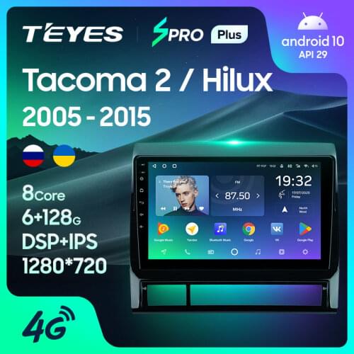 TEYES SPRO Plus For Toyota Tacoma 2 N200 Hilux 2005 - 2015 Car Radio Multimedia Video Player Navigation GPS Android 10 No 2din 2 din dvd