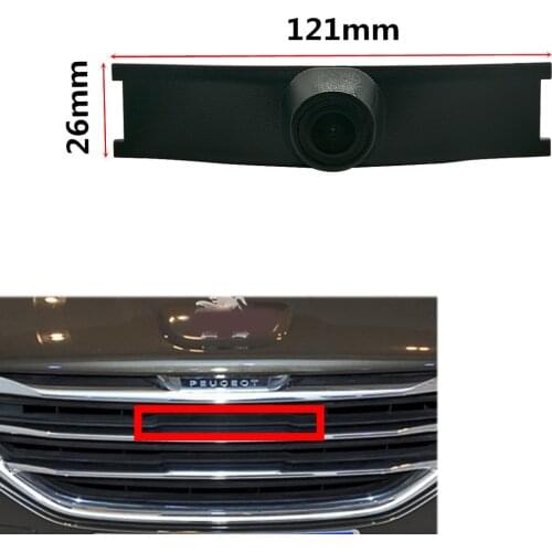YIFOUM HD Car Front View Parking Night Vision Positive Waterproof Logo Camera For Peugeot 3008 Facelift 2010 2011 2012-2015 2016