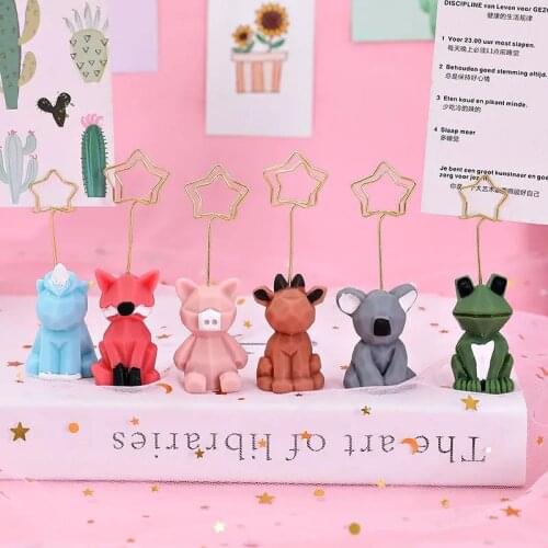 Girls Heart Photo Clip Sticky Note Clip Creative Cartoon Office Desktop Decoration Small Ornaments Card Clip Message Clip