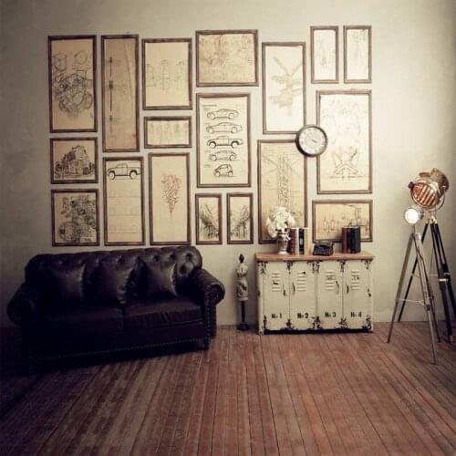 Indoor scenic photo backdrops for wedding digital printed wood floor background studio custom photography props wedding camera