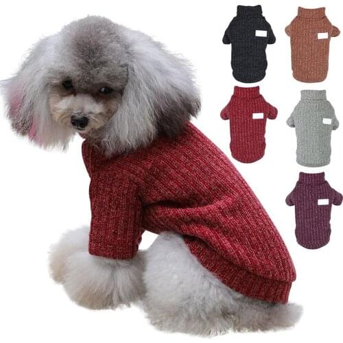 Winter Dog Clothes Warm Sweater Knitted Pet Clothing For Small Medium Dogs Chihuahua Puppy Yorkshire Dog Pet Sweater Ropa Perro