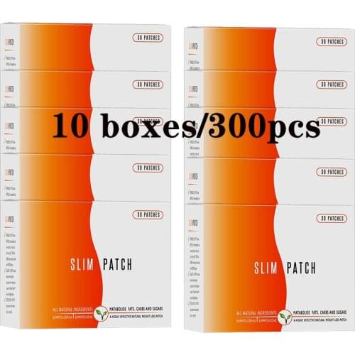 10Boxes/300pcs Slim Patch Lose Weight Stomach Fat Burning Navel Stick SlimBurn Fat Original Plaster for Slimming Dropshipping