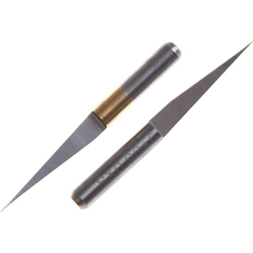 10Pcs 3.175mm Carbide PCB Engraving Bits CNC Router Tool 10 Degrees 0.1mm