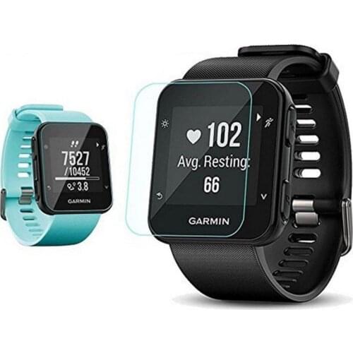 2xUltra HD Clear Tempered Glass Protective Film Guard For Garmin Forerunner 30 Fr35 Smart Watch Toughened Screen Protector Cover