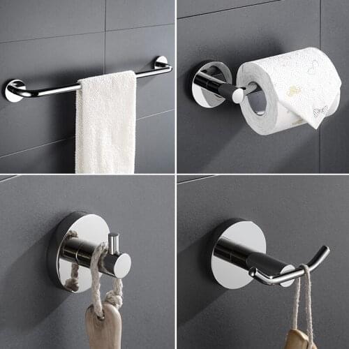 Bathroom Accessories Stainless Steel Polish Toilet Paper Holder Towel Bar Robe Hook