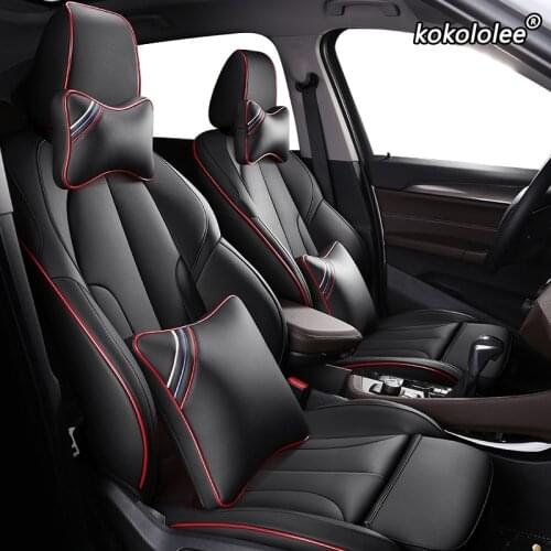 Kokololee Custom Leather car seat covers For BMW 7 Series F01 F02 F03F04 G11 G12 E65/66 X1 E84 F48 F49 Automobiles Seat Covers