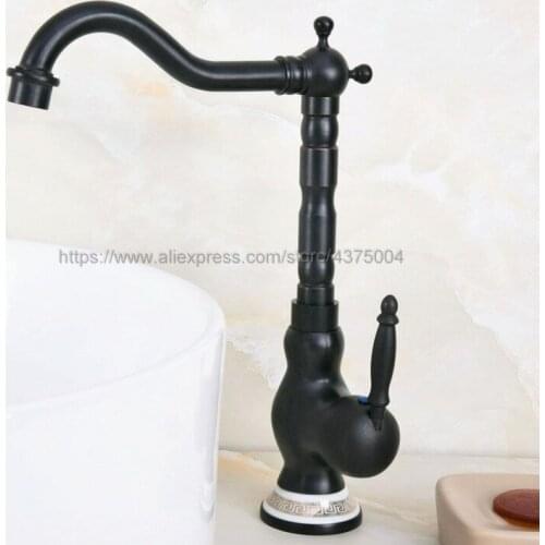 Black Oil Rubbed Brass Bathroom Faucet Basin Mixer Bathroom Tap Bathroom Sink Basin Mixer Tap Nnf660