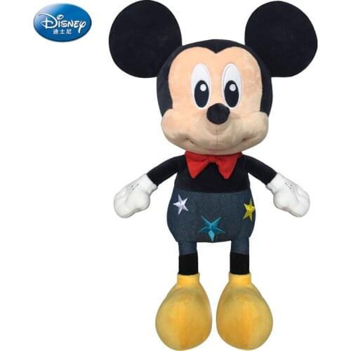 DISNEY 46 cm Minnie Mouse girls plush toys cute boy Mickey Mouse dolls Kids Birthday Gift