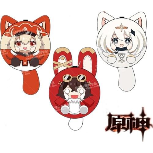 Game Genshin Impact Klee Paimon Amber Mini Plush Dolls Dango Cute Figure Keychain Toys Bag Pendant Keyring Cosplay Gift
