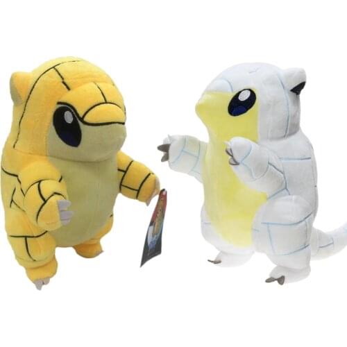 Alola Region First edition Sandshrew plush cute yellow pangolin doll toys Anime animal Sandslash soft for Children gift