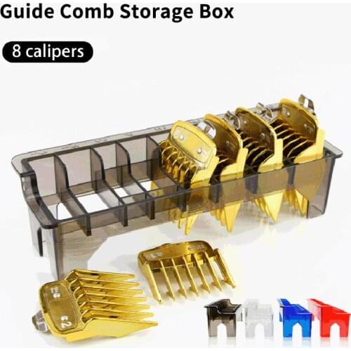 8 Grid Guide Limit Comb Storage Box Electric Hair Clipper Cutting Guide Comb Storage Box Holder Accessories