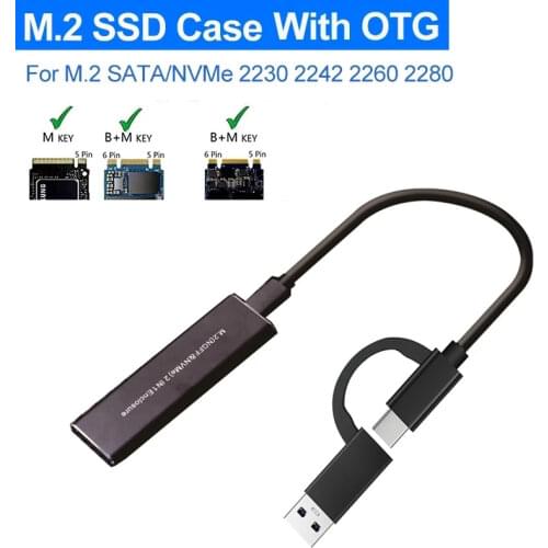 KingSpec M.2 NVME SSD Enclosure PCIe 3.0 ssd Hard Drive Box External HDD Enclosure Case For M.2 PCIe nvme SSD Solid State Drive
