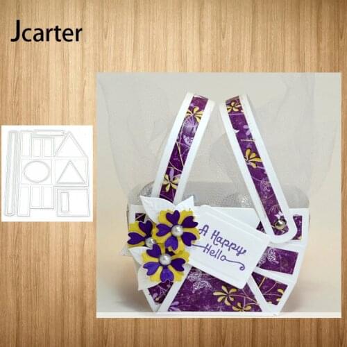 Shopping Basket New Design Metal Cutting Dies Craft for Scrapbooking Handmade Knife Mould Blade Punch Stencils Dies Cut Model