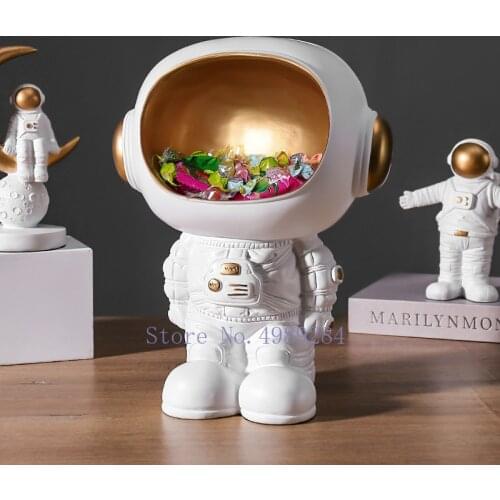 Creativo Astronauta di Stoccaggio Ornamenti Desktop Organizzare Artigianato Decorazione Del Fumetto Vivere La Casa Moderna Sala