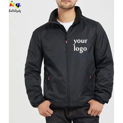 Custom logo coat waterproof TF cotton hooded breathable casual men and women coat windbreaker spring and autumn coat