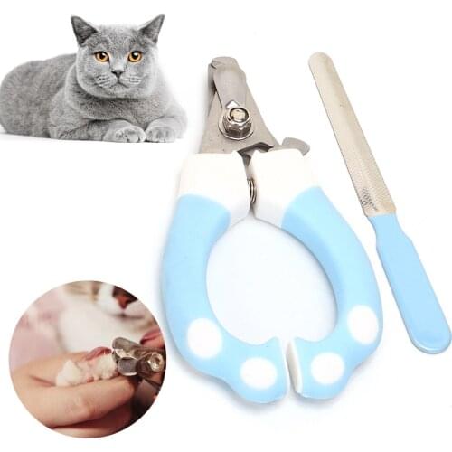 Pet Nail Clipper Professional Pet Claw Trimmer with Pet Nail File for Cats Dogs Pet Claw Nail Supplies