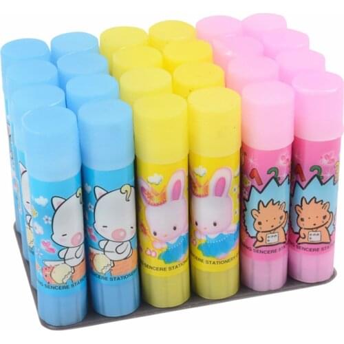 Cute Cartoon Solid Glue Stick 10g Small Glue Stick High Viscosity Stick Paper Sticker Student Handmade Stationery Office Supply