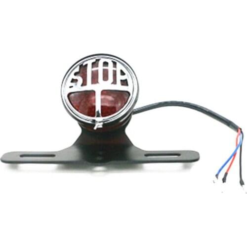 Motorcycle 12V Taillight Brake Light Tail Light Lamp License Plate Light Bracket For Harley Honda Yamaha Kawasaki Suzuki Ducati