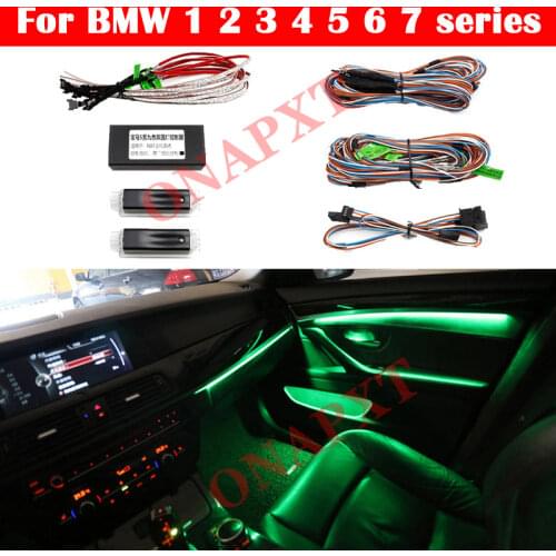 For BMW 2010-2017 Car Neon Ambient Light 9-color Decorative Atmosphere Automatic Conversion LED Strip 1 2 3 4 5 6 7 Series