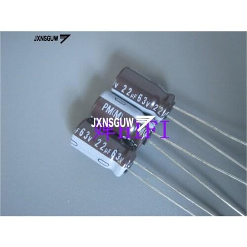 20PCS NICHICON PM 63V22UF 6.3X11MM 22UF 63V original audio Aluminum electrolytic capacitor 105 degrees 22uF/63V