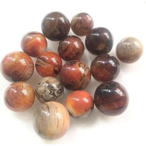 Sardonyx Lace Agates Palms Sphere Worry Stone Crystals Decorate Jewelrys Chakras Healing Balls