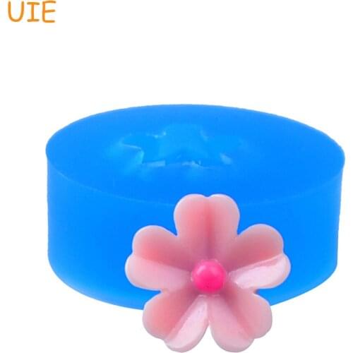 HYL174U Cute Flower Silicone Mold Cake Decorating Sugarcraft Polymer Clay Candy Soap Clay Flexible Molds 13.6mm