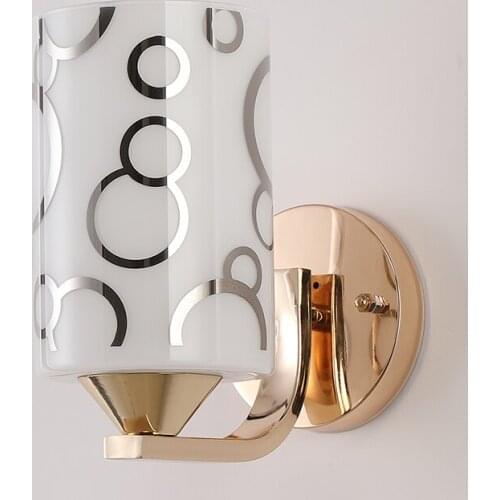 Modern Simple Led Wall Lamp Balcony Staircase Living Room Porch Aisle Single Head Wall Light Hotel Bedroom Bedside Lamp