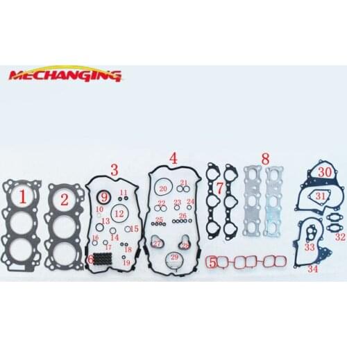 VQ25DE FOR NISSAN TEANA XV J32 V6 24V OR MAXIMA QX Engine Rebuilding Kits Full Gasket Set Engine Seal Gasket AOAO1-JK20A