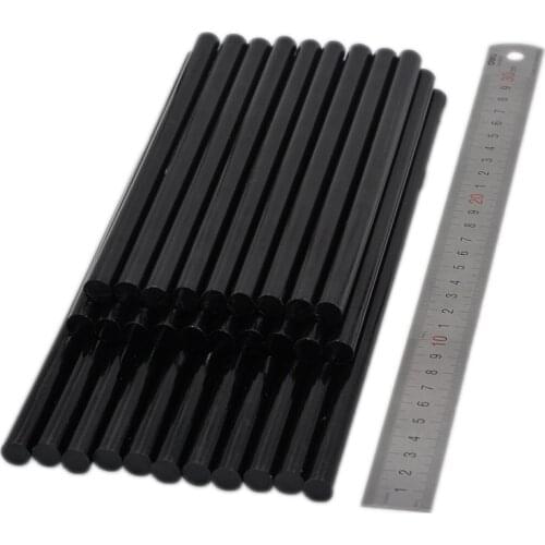 10Pcs/set 11mmx200mm 270mm 300mm Non-Toxic Solid Black Glue Sticks Auto Body Painltess Dent Repair For 11mm Glue Gun