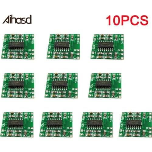 10PCS/LOT PAM8403 Super Mini Digital Amplifier Board 2 * 3W Class D Digital 2.5V To 5V Power Amplifier Board Efficient