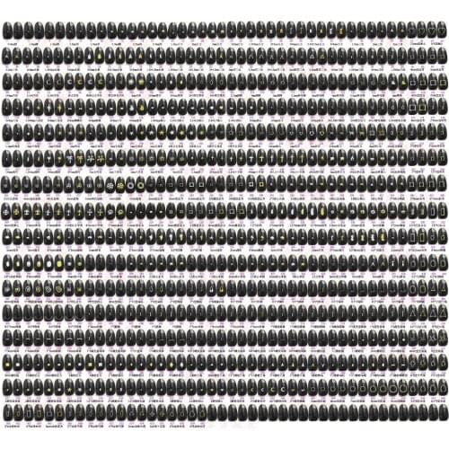 1000 PCS DIY metal rivets Hollow 3D Nail Art Decorations Studs Gold Silver Metal Nail Rivet Charms Nail Art Decoration,600styles