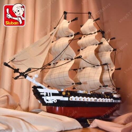 1118pcs Ancient Ship Boat Building Blocks Kits Constitution Sailing Educational Figures Bricks Toys For Children birthday Gifts
