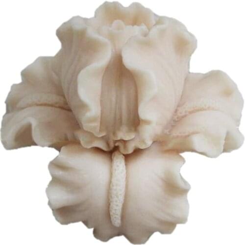 3D Flower White DIY Craft Art Handmade Soap Making Molds Flexible Soap Mold Silicone Soap Mould Soap