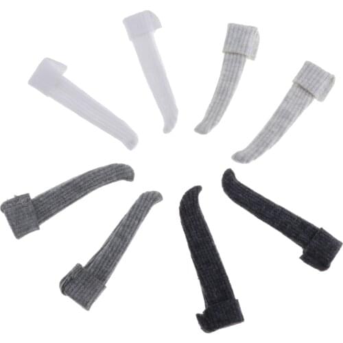 4 Pairs Dolls Clothes Accessories - Comfortable Knee Socks Casual Dress Up for 1/6 Ball Jointed Doll,Kids Pretend Role Play Toy