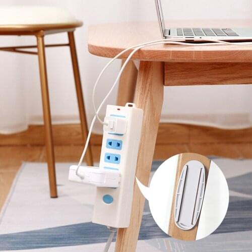 5pcs/1/3pcs/ Wall-Mounted Sticker Punch-Free Plug Power Outlet Holder Traceless Fixer Home Self-Adhesive Socket Fixer Organizer