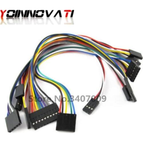 5pcs Dupont Line Dupont Wire Cable Female 2.54mm Pin Header Connector 20cm Single / Double Head 1/2/3/4/5/6/7/8/9/10/12P