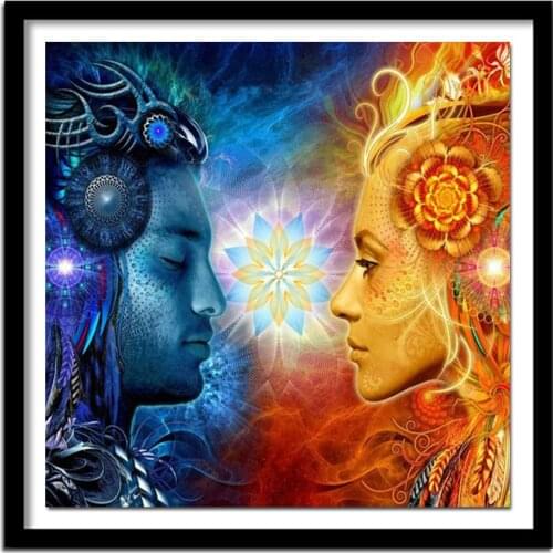 Buddha Religion DIY Cross Stitch Embroidery 11CT Kits Needlework Set Cotton Thread Printed Canvas Home Decoration Wholesale