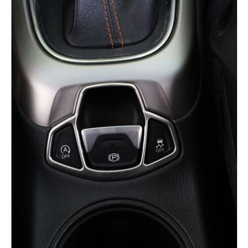 For Jeep Renegade 2014-2016 2017 2018 2019 ABS Matte Hand Brake Button Panel Trim Cover Auto Interior Accessories Car Styling