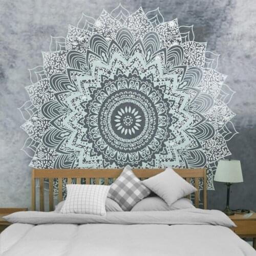 Home Decorative Tapestries Bohemian Wall Hanging Decorative Flower Pattern Tapestry for Bedroom Dormitory Decoration