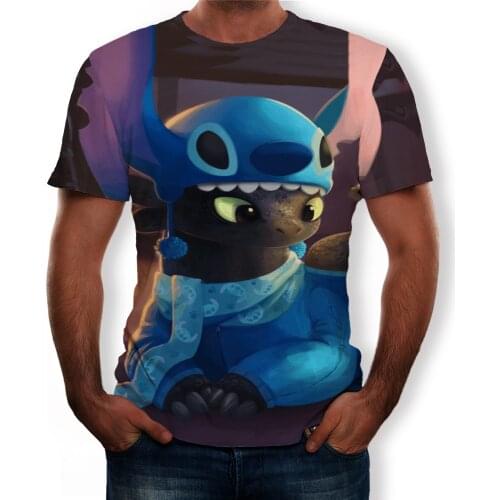 2021 summer new cool short-sleeved casual T-shirt with small dinosaur 3D print pattern for boys and children