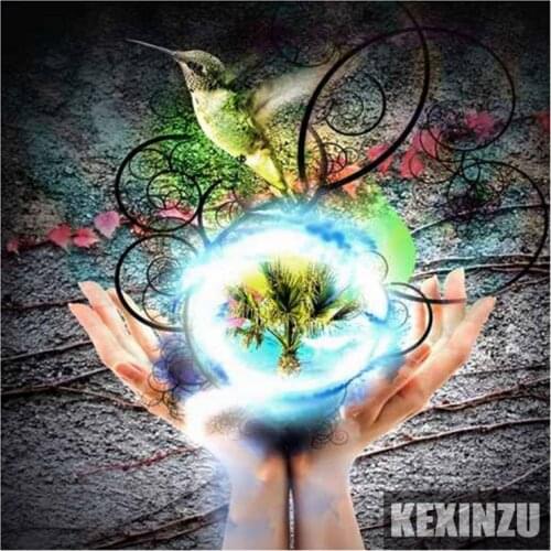 Full square,Round drill Diamond embroidery Bird and landscape 5D DIY diamond Painting Cross Stitch Rhinestone decor C-122