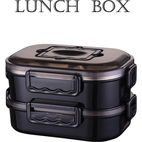 Lunch Box For Men Stainless Steel Bento Box Japanese Style Office Worker Protable Lunchbox Student Ins Style Microwave Tableware