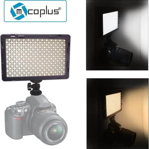 Mcoplus LED-410B CRI95+ Bi-color Ultra Thin Video Light for Canon Nikon Pentax Panasonic Sony Samsung Olympus DSLR Camera