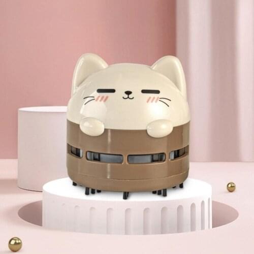 Multifunction Mini Cartoon Animal Pattern Rechargeable Wireless Vacuum Cleaner Dust Remover Keyboard Cleaning For Home Office